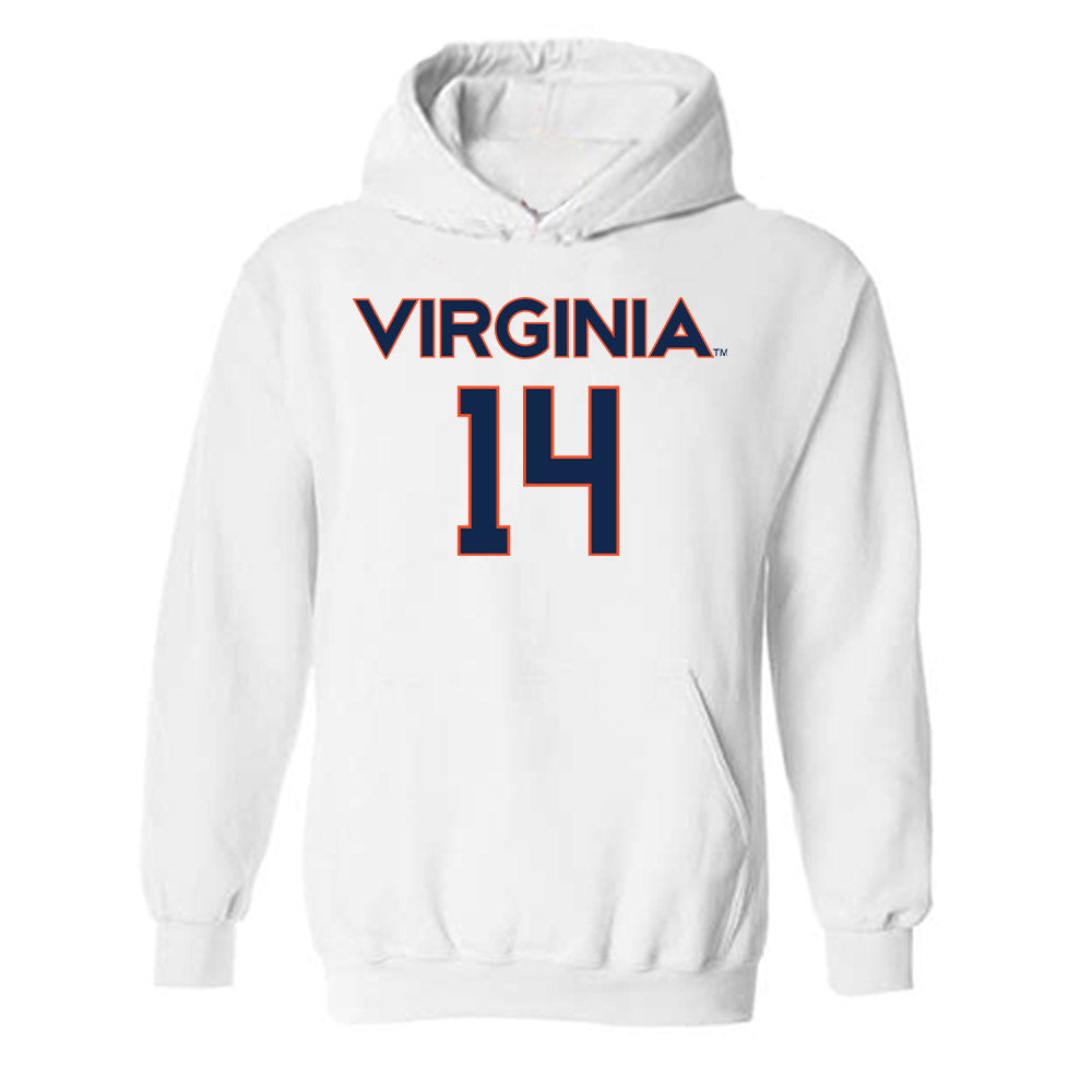 Virginia - NCAA Men's Lacrosse : Andrew Greenspan - Replica Shersey Hooded Sweatshirt-0