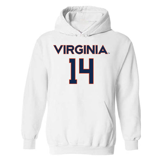 Virginia - NCAA Men's Lacrosse : Andrew Greenspan - Replica Shersey Hooded Sweatshirt-0