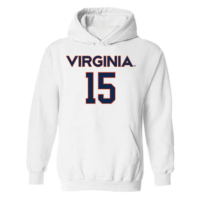 Virginia - NCAA Men's Lacrosse : Hudson Hausmann - Replica Shersey Hooded Sweatshirt-0