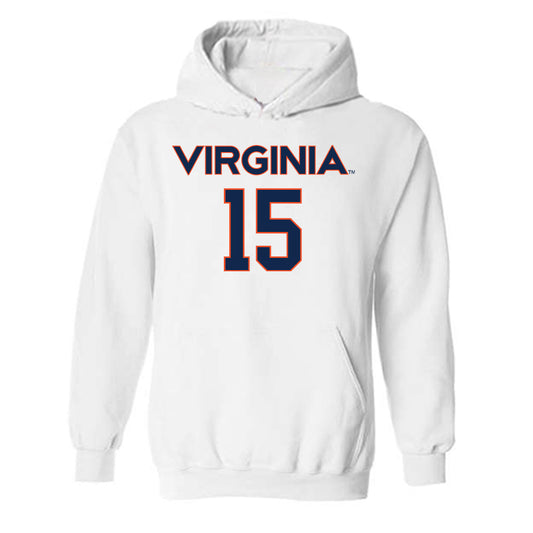 Virginia - NCAA Men's Lacrosse : Hudson Hausmann - Replica Shersey Hooded Sweatshirt-0