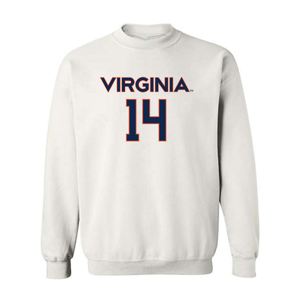 Virginia - NCAA Men's Lacrosse : Andrew Greenspan - Replica Shersey Crewneck Sweatshirt-0