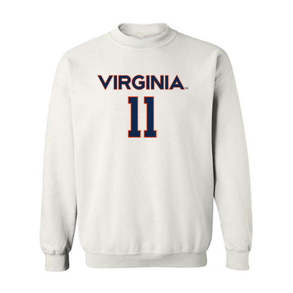 Virginia - NCAA Men's Lacrosse : James Deringer Jr. - Replica Shersey Crewneck Sweatshirt-0