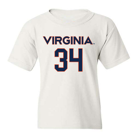 Virginia - NCAA Men's Lacrosse : Charlie Halpert - Replica Shersey Youth T-Shirt-0