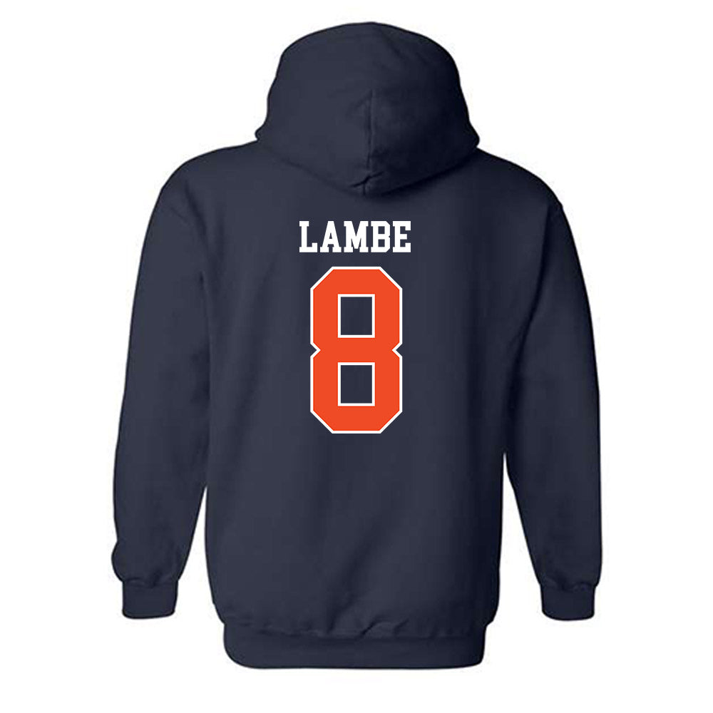 Virginia - NCAA Men's Soccer : Brendan Lambe - Replica Shersey Hooded Sweatshirt-1