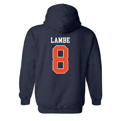 Virginia - NCAA Men's Soccer : Brendan Lambe - Replica Shersey Hooded Sweatshirt-1