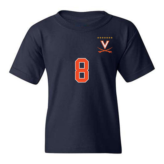 Virginia - NCAA Men's Soccer : Brendan Lambe - Replica Shersey Youth T-Shirt-0
