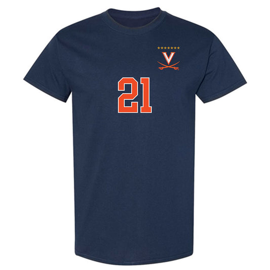 Virginia - NCAA Men's Soccer : Marco Dos Santos - Replica Shersey T-Shirt-0