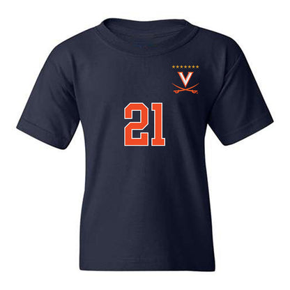 Virginia - NCAA Men's Soccer : Marco Dos Santos - Replica Shersey Youth T-Shirt-0