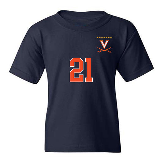 Virginia - NCAA Men's Soccer : Marco Dos Santos - Replica Shersey Youth T-Shirt-0