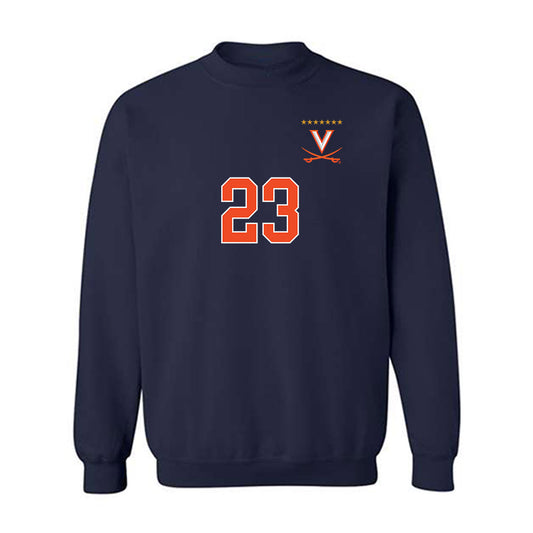 Virginia - NCAA Men's Soccer : Chase Gozdieski - Replica Shersey Crewneck Sweatshirt-0