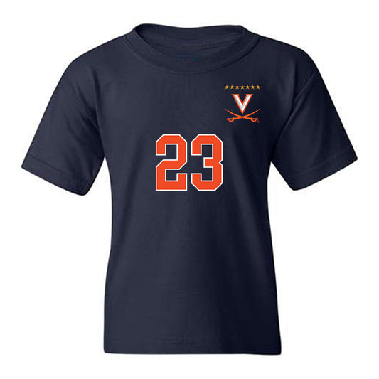 Virginia - NCAA Men's Soccer : Chase Gozdieski - Replica Shersey Youth T-Shirt-0