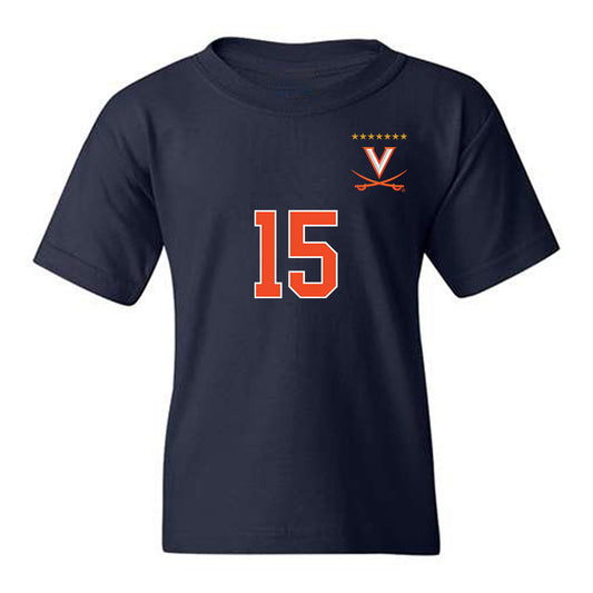 Virginia - NCAA Men's Soccer : Nate Young - Replica Shersey Youth T-Shirt-0