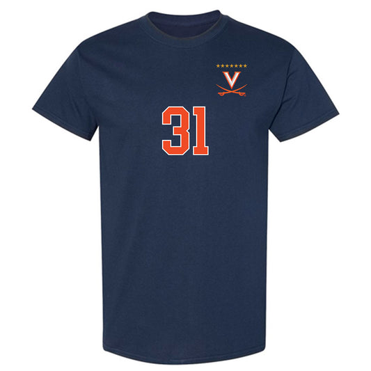 Virginia - NCAA Men's Soccer : Luke Burns - Replica Shersey T-Shirt-0