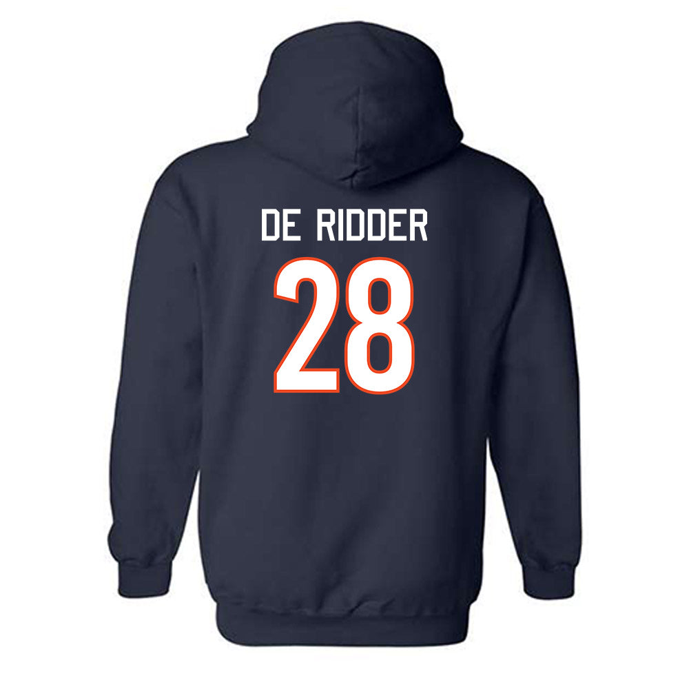 Virginia - NCAA Men's Basketball : Thijs De Ridder - Replica Shersey Hooded Sweatshirt-1