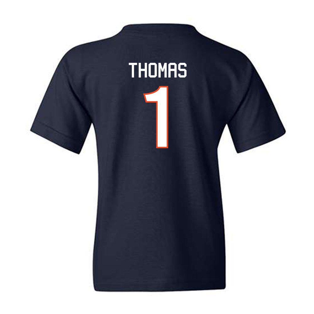 Virginia - NCAA Men's Basketball : Malik Thomas - Replica Shersey Youth T-Shirt-1