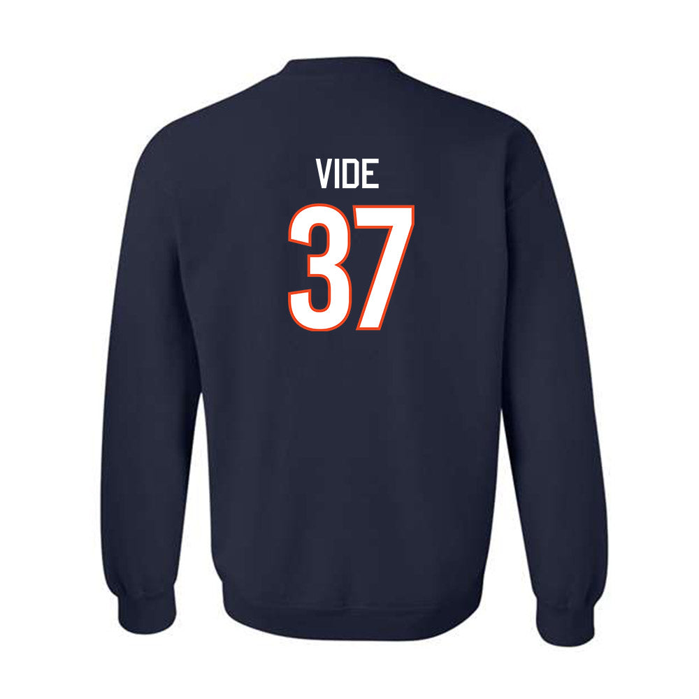 Virginia - NCAA Men's Basketball : Jan Vide - Replica Shersey Crewneck Sweatshirt-1