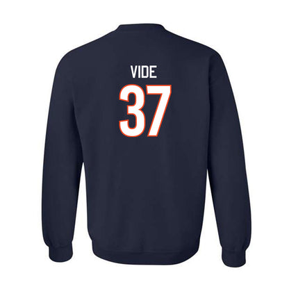 Virginia - NCAA Men's Basketball : Jan Vide - Replica Shersey Crewneck Sweatshirt-1