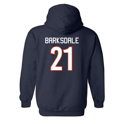 Virginia - NCAA Men's Basketball : Silas Barksdale - Replica Shersey Hooded Sweatshirt-1