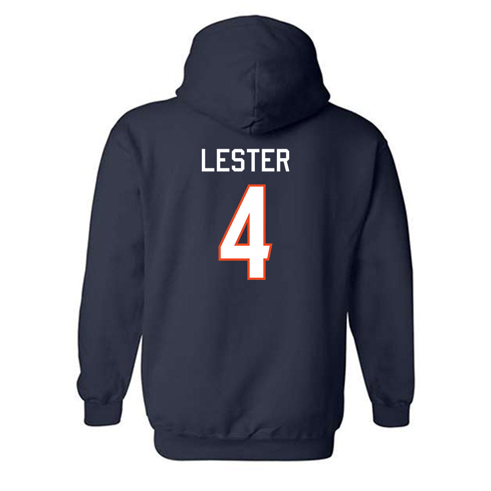 Virginia - NCAA Women's Basketball : Eris Lester - Replica Shersey Hooded Sweatshirt-1