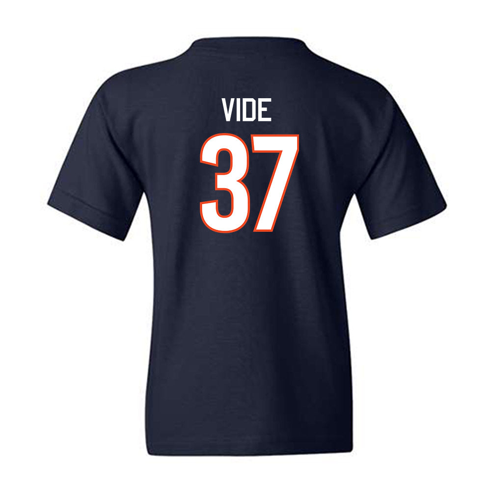 Virginia - NCAA Men's Basketball : Jan Vide - Replica Shersey Youth T-Shirt-1