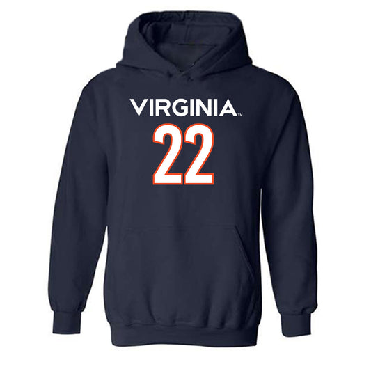 Virginia - NCAA Men's Basketball : Owen Odom - Replica Shersey Hooded Sweatshirt-0