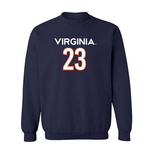 Virginia - NCAA Women's Basketball : Romi Levy - Replica Shersey Crewneck Sweatshirt-0