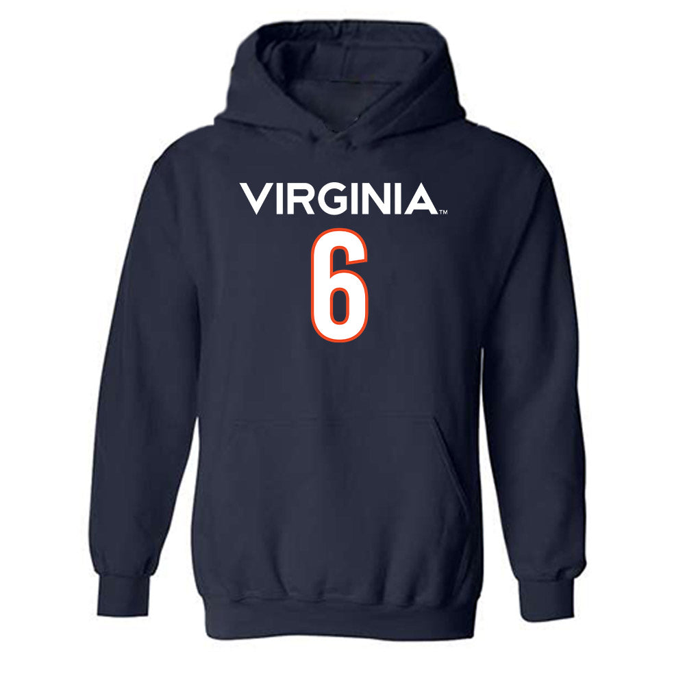 Virginia - NCAA Men's Basketball : Jacari White - Replica Shersey Hooded Sweatshirt-0