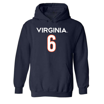 Virginia - NCAA Men's Basketball : Jacari White - Replica Shersey Hooded Sweatshirt-0
