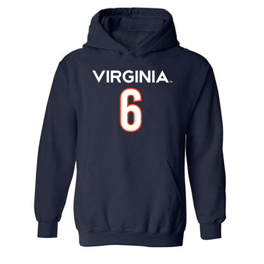 Virginia - NCAA Men's Basketball : Jacari White - Replica Shersey Hooded Sweatshirt-0