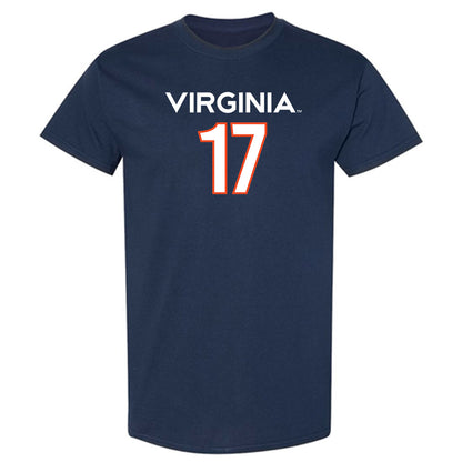 Virginia - NCAA Men's Basketball : Johann Grunloh - Replica Shersey T-Shirt-0