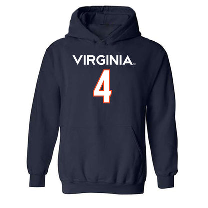 Virginia - NCAA Women's Basketball : Eris Lester - Replica Shersey Hooded Sweatshirt-0