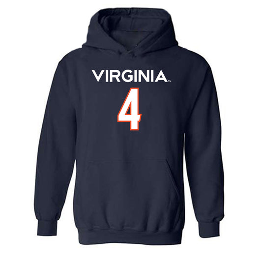 Virginia - NCAA Men's Basketball : Jurian Dixon - Replica Shersey Hooded Sweatshirt-0
