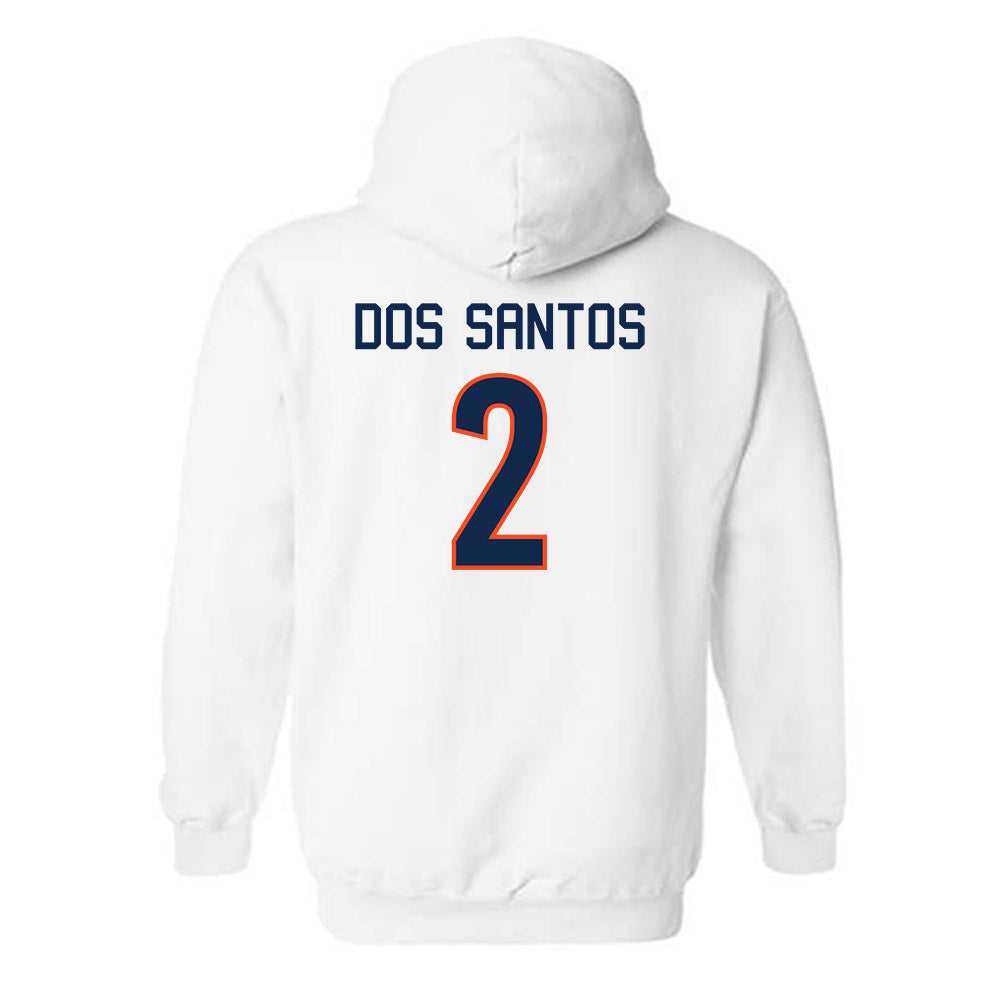 Virginia - NCAA Women's Basketball : Raiane Dos Santos - Replica Shersey Hooded Sweatshirt-1