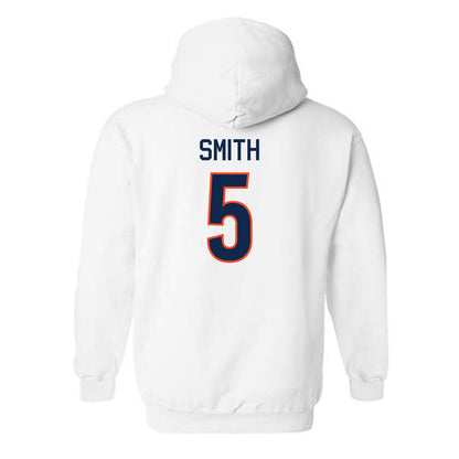 Virginia - NCAA Women's Basketball : Sa'Myah Smith - Replica Shersey Hooded Sweatshirt-1