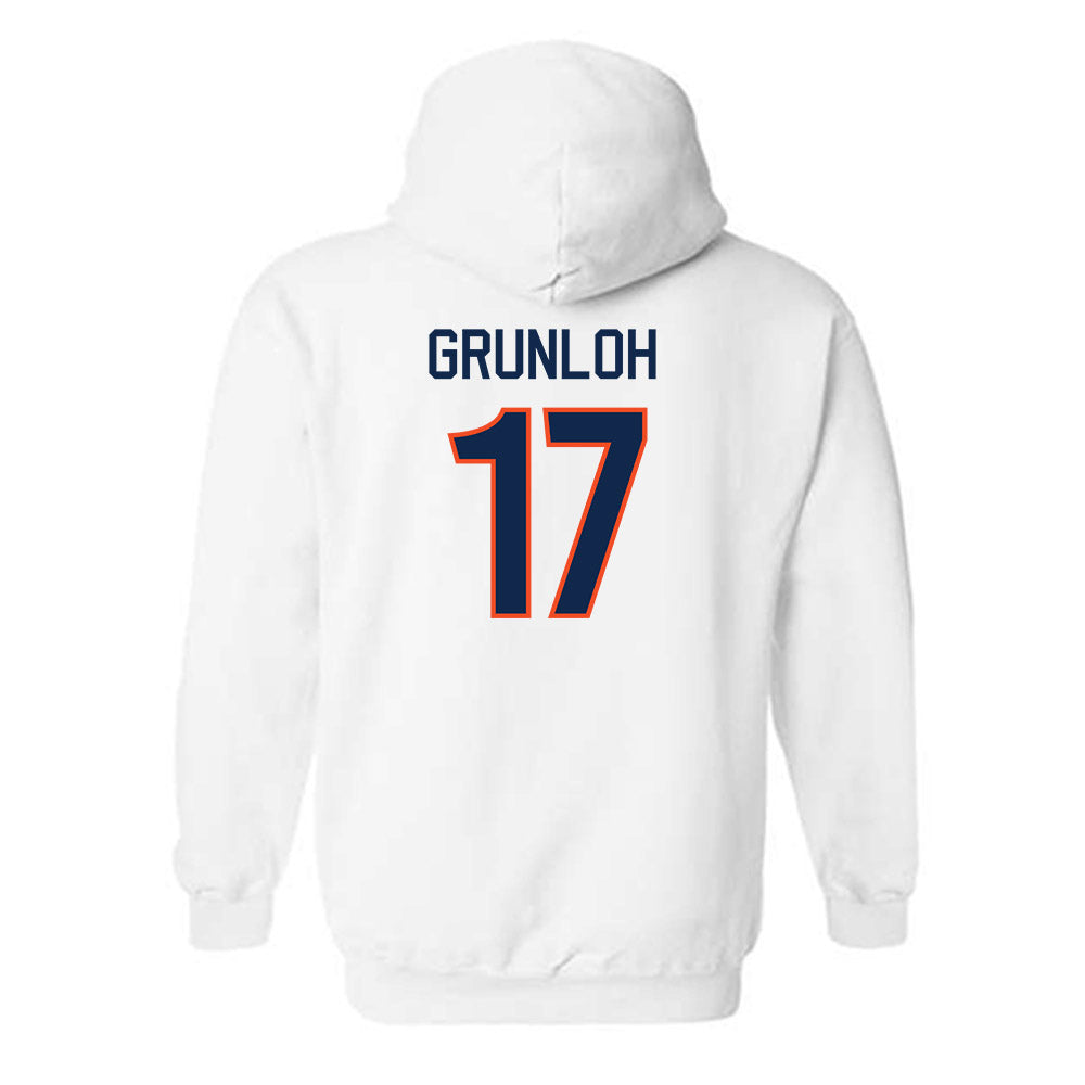 Virginia - NCAA Men's Basketball : Johann Grunloh - Replica Shersey Hooded Sweatshirt-1