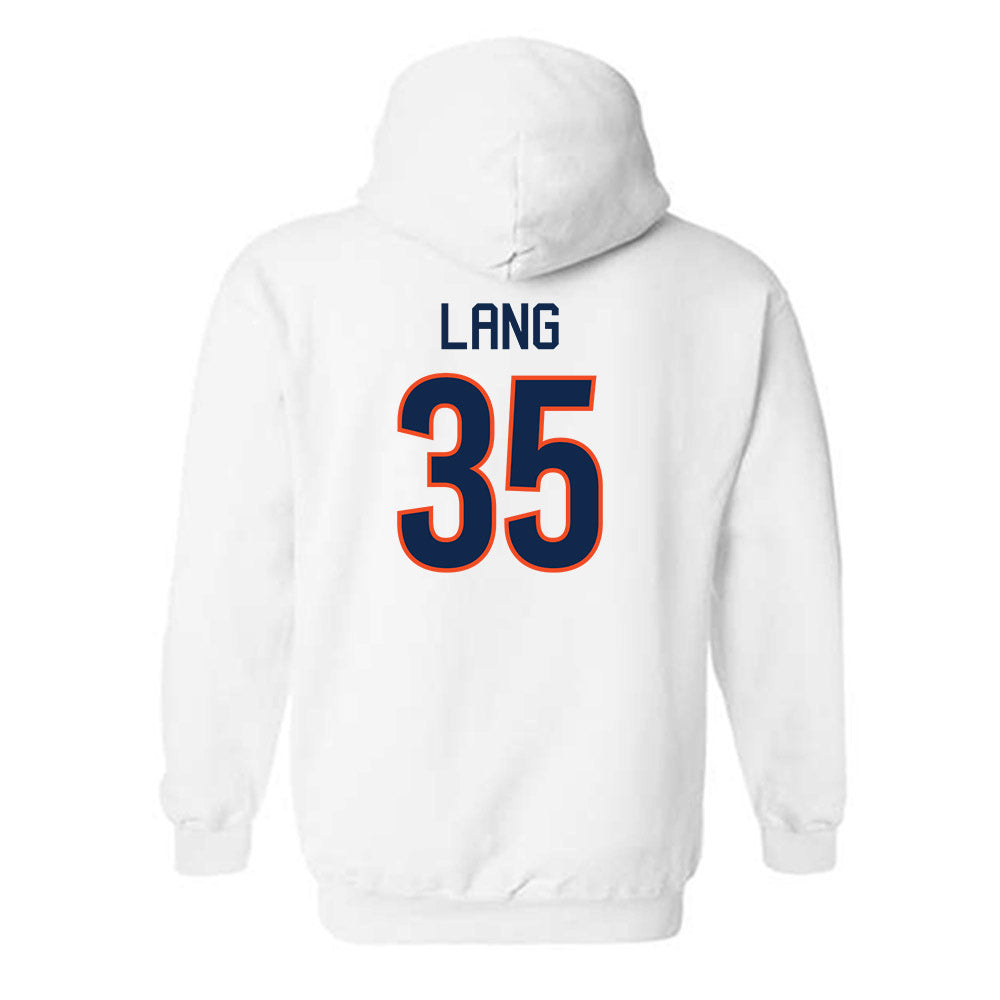 Virginia - NCAA Men's Basketball : Carter Lang - Replica Shersey Hooded Sweatshirt