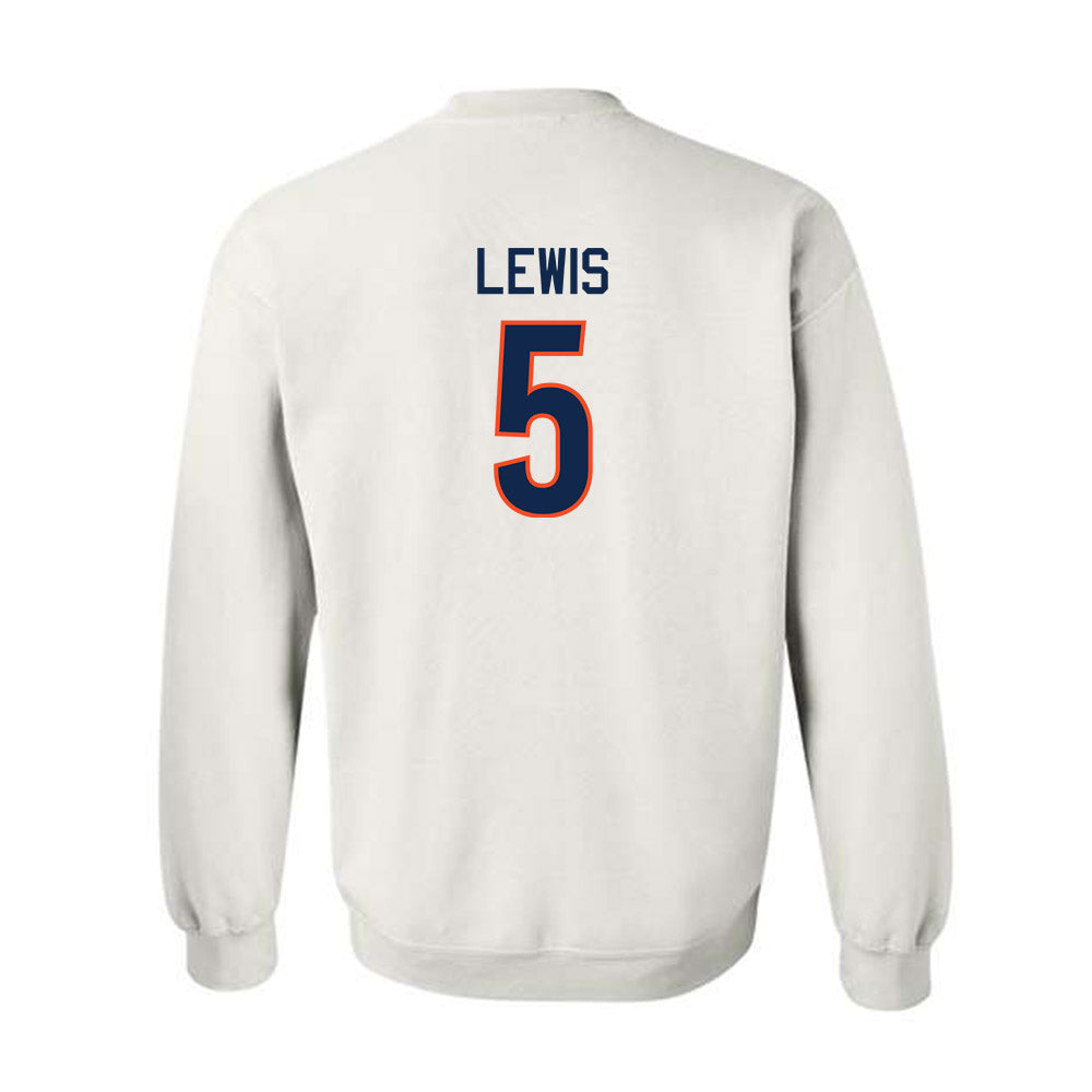 Virginia - NCAA Men's Basketball : Sam Lewis - Replica Shersey Crewneck Sweatshirt-1