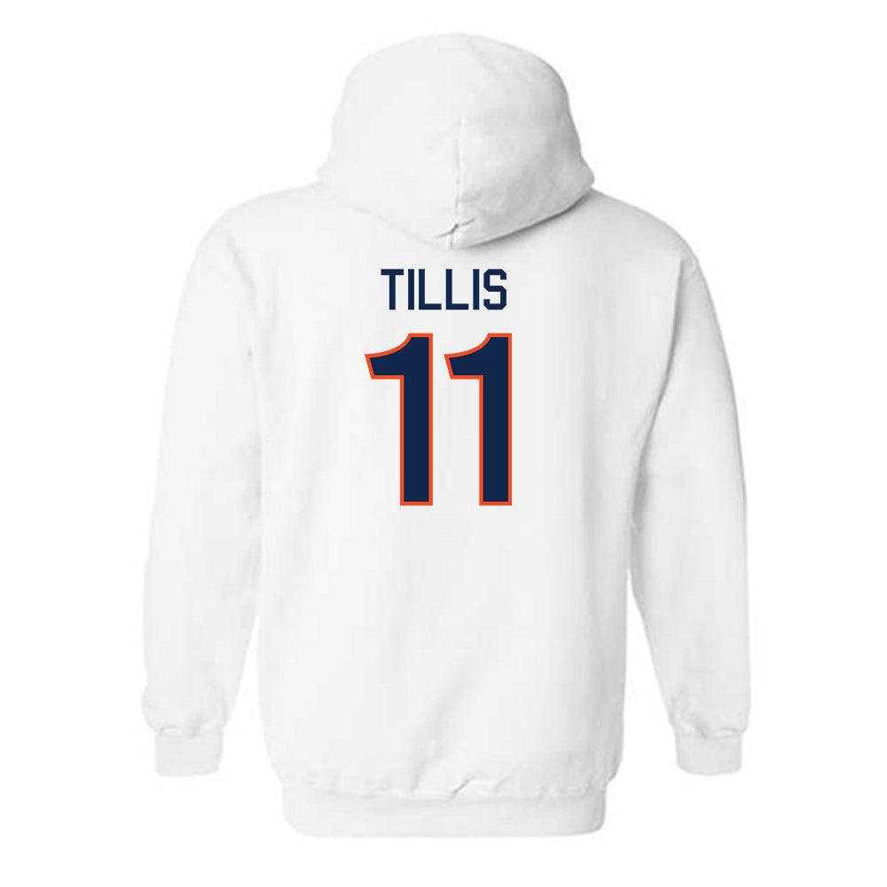 Virginia - NCAA Men's Basketball : Devin Tillis - Replica Shersey Hooded Sweatshirt-1