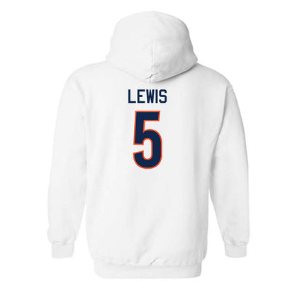 Virginia - NCAA Men's Basketball : Sam Lewis - Replica Shersey Hooded Sweatshirt-1