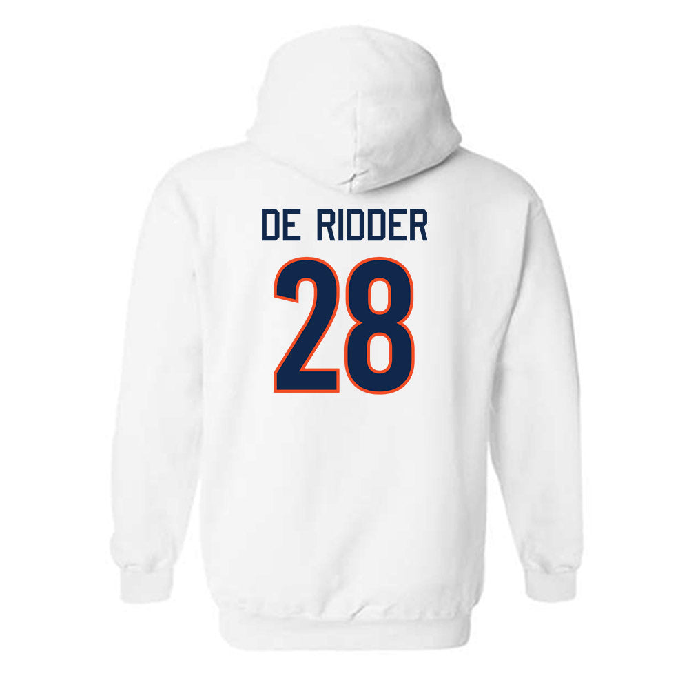 Virginia - NCAA Men's Basketball : Thijs De Ridder - Replica Shersey Hooded Sweatshirt-1