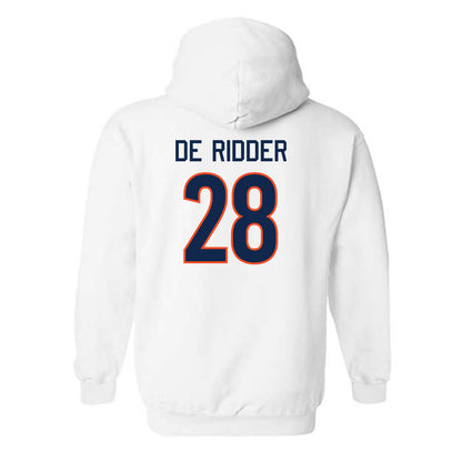 Virginia - NCAA Men's Basketball : Thijs De Ridder - Replica Shersey Hooded Sweatshirt-1