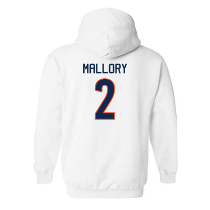 Virginia - NCAA Men's Basketball : Chance Mallory - Replica Shersey Hooded Sweatshirt-1