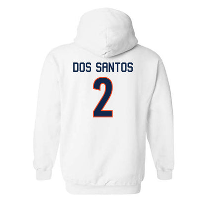 Virginia - NCAA Women's Basketball : Raiane Dos Santos - Replica Shersey Hooded Sweatshirt-1