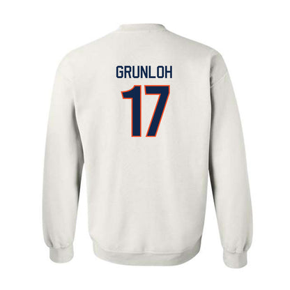Virginia - NCAA Men's Basketball : Johann Grunloh - Replica Shersey Crewneck Sweatshirt-1