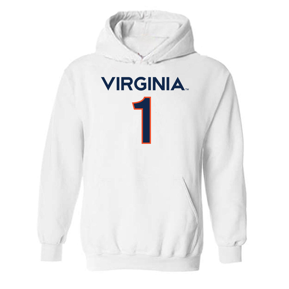 Virginia - NCAA Men's Basketball : Malik Thomas - Replica Shersey Hooded Sweatshirt-0