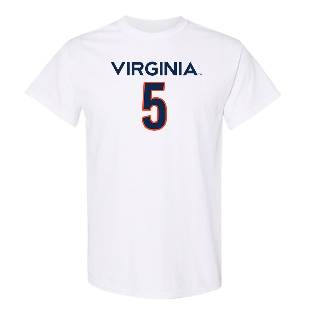 Virginia - NCAA Men's Basketball : Sam Lewis - Replica Shersey T-Shirt-0