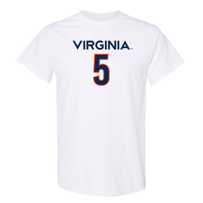 Virginia - NCAA Men's Basketball : Sam Lewis - Replica Shersey T-Shirt-0