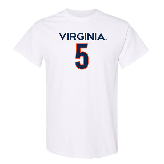 Virginia - NCAA Men's Basketball : Sam Lewis - Replica Shersey T-Shirt-0