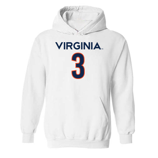 Virginia - NCAA Women's Basketball : Gabrielle White - Replica Shersey Hooded Sweatshirt-0