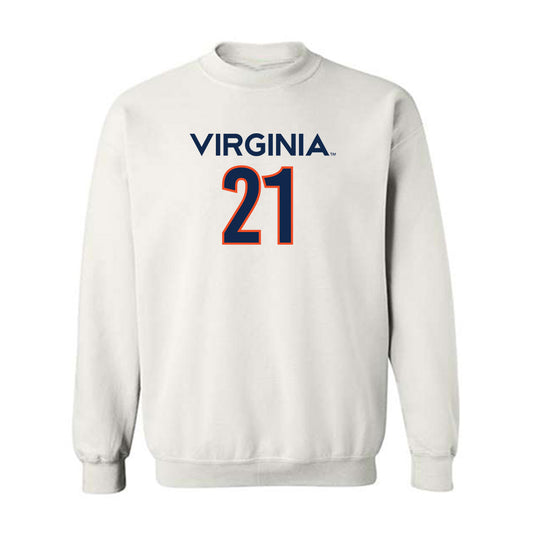 Virginia - NCAA Men's Basketball : Silas Barksdale - Replica Shersey Crewneck Sweatshirt-0